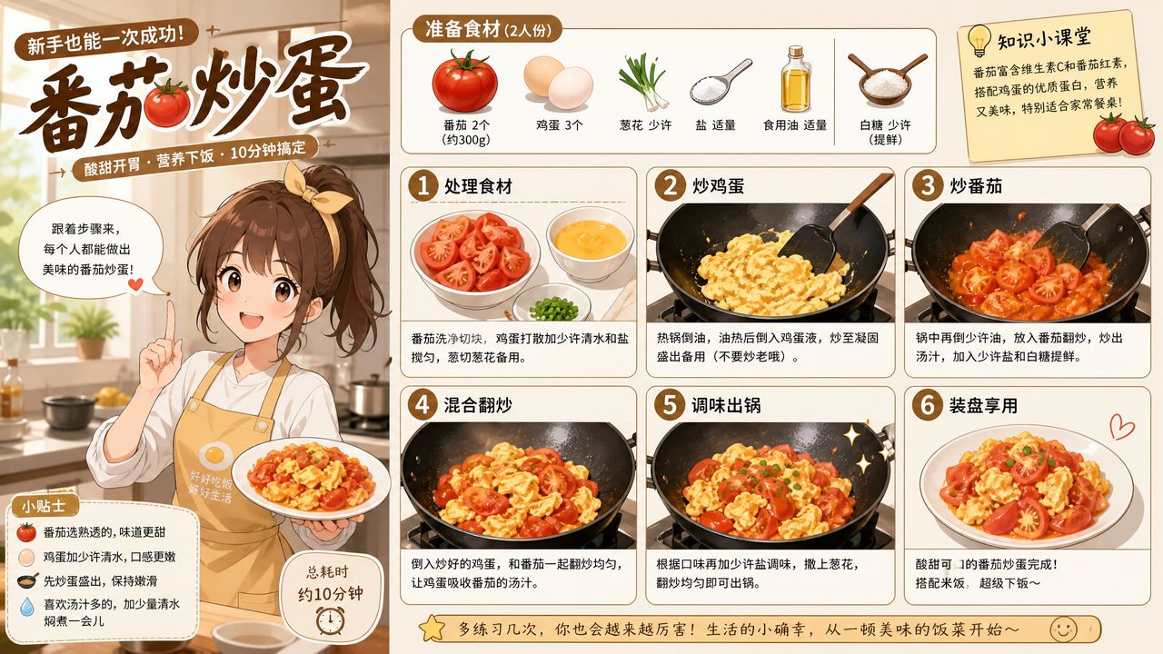 溏心vlog美食动漫教程·家常菜动漫演示